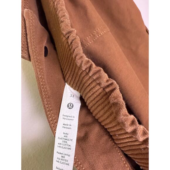 Lululemon Utilitech Cargo Pocket High-Rise Pants Brown Size 33 Women’s - Picture 5 of 6